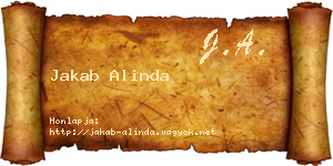 Jakab Alinda névjegykártya